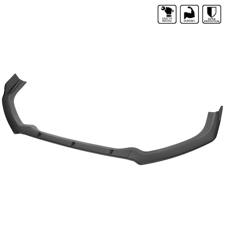 Spec-D Tuning Nissan Altima Sedan 4 Door Front Bumper Lip- Matte Black 2019-2020 LPF-ALT194BK-AK